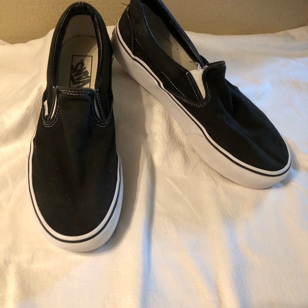 Vans Unisex Black Slip On Sneakers